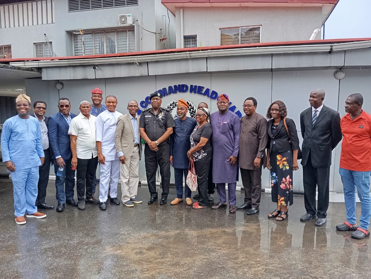 COURTESY VISIT BY LERSA LEADERSHIP TO AIG ZONE 2 AT HIS OFFICE IN ONIKAN, LAGOS STATE 